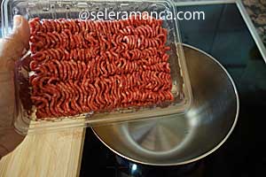 Masak Beef Burger Step 1