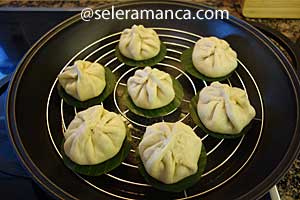 Masak Baozi/Bakpao Isi Ayam Step 16