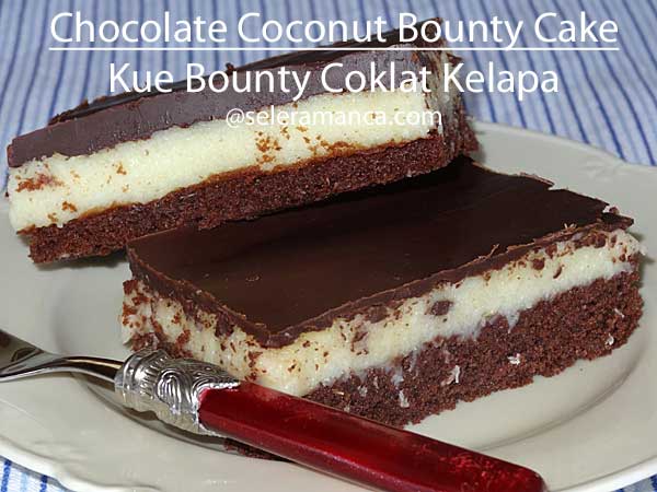 Kue Bounty Coklat Kelapa