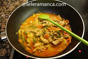 Masak Kari Ayam Merah Thailand Step 12