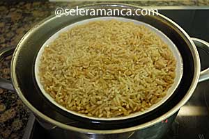 Masak Nasi Tim Bebek Step 20