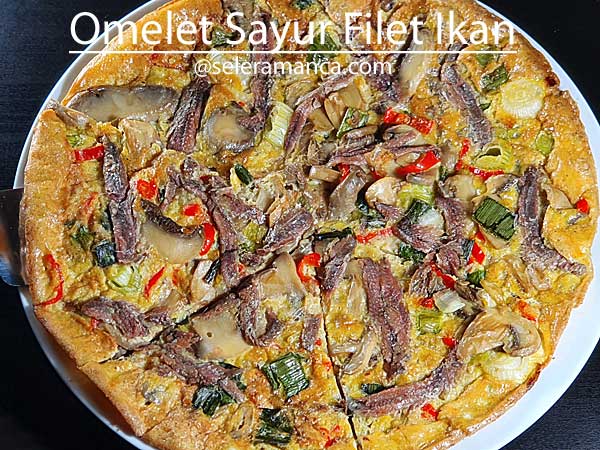 Omelet Sayuran dengan Filet Ikan 