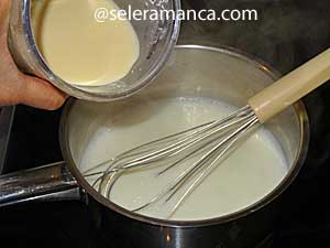 Masak Kue Raspberry Pudding Step 1