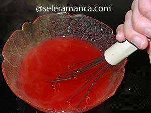 Masak Kue Raspberry Pudding Step 21