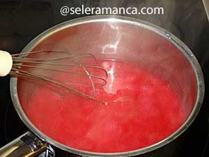 Masak Kue Raspberry Pudding Step 22