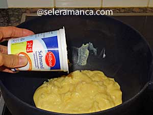 Masak Kue Raspberry Pudding Step 3