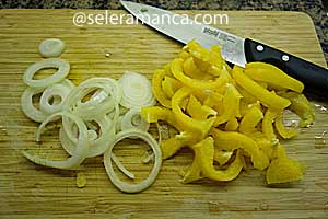 Masak Salmon Goreng Salad Sayuran Step 2