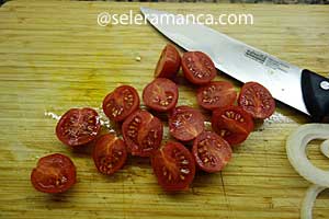 Masak Salmon Goreng Salad Sayuran Step 3